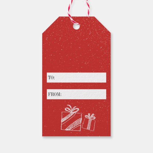 Holiday Humor Spoiler Alert Geen Pony Rood Cadeaulabel (Achterkant)