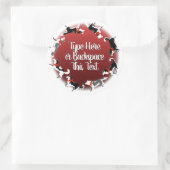 Holiday Husky Stickers Custom Sled Dog Stickers (Sac)