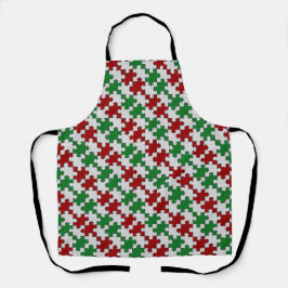 Holiday Jigzaag Apron Schort