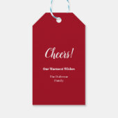 Holiday Jingle Juice Gepersonaliseerd Cadeaulabel (Achterkant)