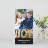 Holiday Joy Carte photo de vacances (Debout devant)