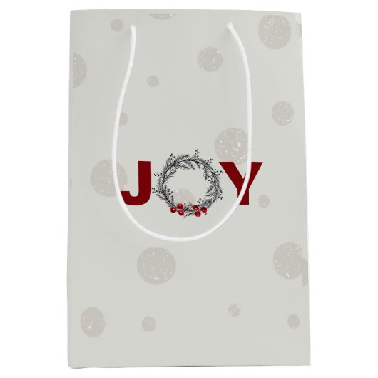 HOLIDAY JOY Gift Medium Gift Bag Medium Cadeauzakje (Voorkant)