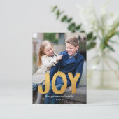 Holiday Joy Holiday Photo Card Briefkaart (Staand voorkant)