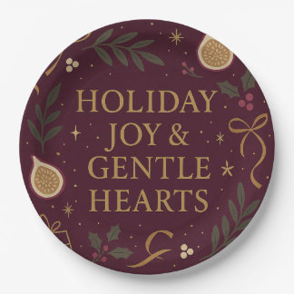 Holiday Joy Paper Plate Papieren Bordje