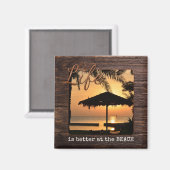 Holiday Keepomwille Beach Photo Magnet Magneet (Voorkant / Achterkant)