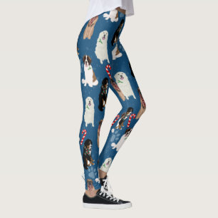 Holiday Kerstmis Grote Honden Leggings