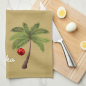 Holiday Kitchen Towel-Mele Kalikimaka Theedoek (Quarter Fold)