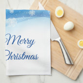 Holiday Kitchen Towel-Snowflakes Theedoek (Quarter Fold)