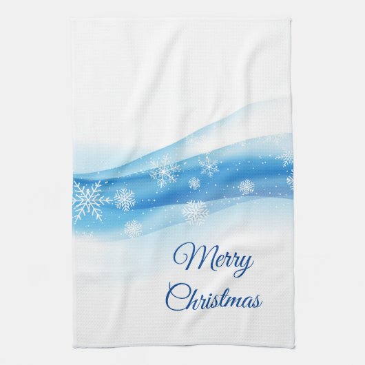 Holiday Kitchen Towel-Snowflakes Theedoek (Verticaal)