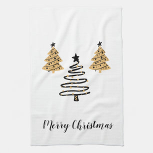 Holiday Kitchen Towel Trees Theedoek