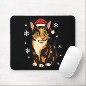Holiday Kitten Cute Christmas Cat Design Uni Long  Muismat (Met muis)