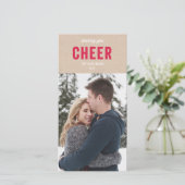 Holiday Kraft Feestdagenkaart (Staand voorkant)