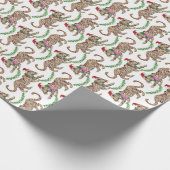 Holiday Leopard Parade Cadeaupapier (Hoek)