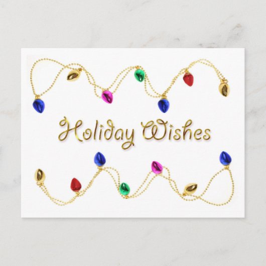 Holiday Light Border Briefkaart (Voorkant)