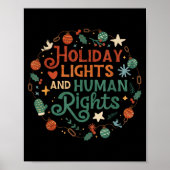 Holiday Lights And Human Rights  Poster (Voorkant)