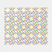 Holiday Lights Fleece Deken (Voorkant (Horizontaal))