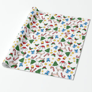 Holiday Llama Madness Cadeaupapier