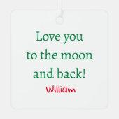 Holiday Love Gator Ornament (Achterkant)