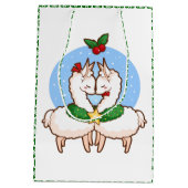 Holiday Love Llamas Medium Cadeauzakje (Achterkant)