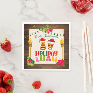 Holiday Luau Party Napkins Servet