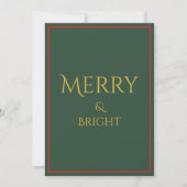Holiday Luxe Modern Elegant Invitation Card (Devant)