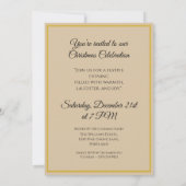 Holiday Luxe Modern Elegant Invitation Card (Dos)