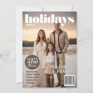 Holiday Magazine thema kerst Kaart