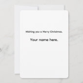 Holiday Magic & Cheer Festive Christmas  Feestdagenkaart (Achterkant)