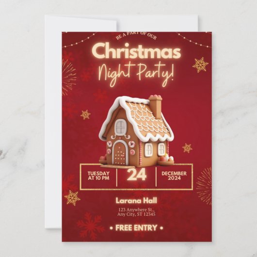 "Holiday Magic: een betoverd kerstfeest Kaart (Voorkant)