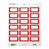 Holiday Mailing Etiket (Full Sheet)