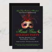 Holiday Masquerade Uitnodiging (Voorkant / Achterkant)