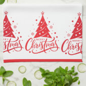 Holiday Merry Christmas Theedoek (Gevouwen)