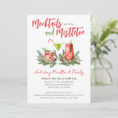 Holiday Mocktail Party Festive Drinks  Kaart (Staand voorkant)