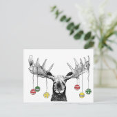 Holiday Moose Briefkaart (Staand voorkant)