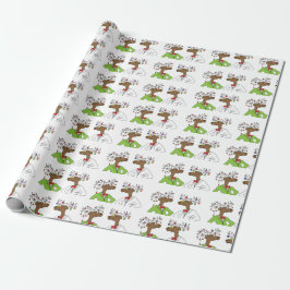 Holiday Moose Cadeaupapier