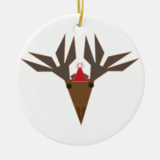 holiday moose keramisch ornament