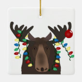 Holiday Moose Ornament (Achterkant)