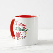 Holiday Mug with Heart and Lights (Devant gauche)