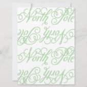Holiday North Pole Stationery Kaart (Achterkant)