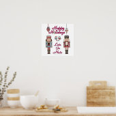 Holiday Nutcracker Lets Go Nuts Poster (Cuisine)
