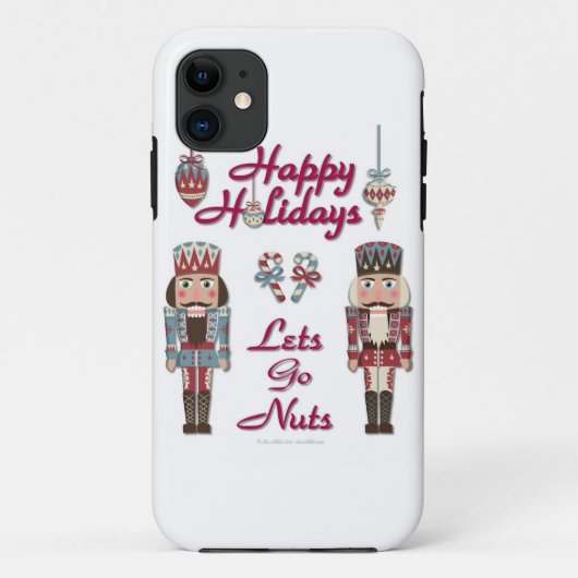 Holiday Nutkraker Lets Go Nuts Case-Mate iPhone Case (Achterkant)
