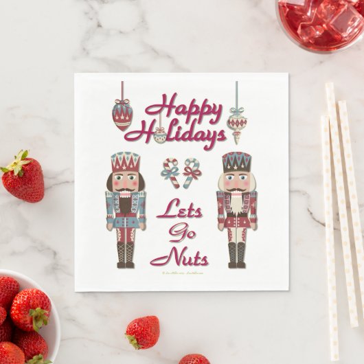 Holiday Nutkraker Lets Go Nuts Servetten (Insitu)