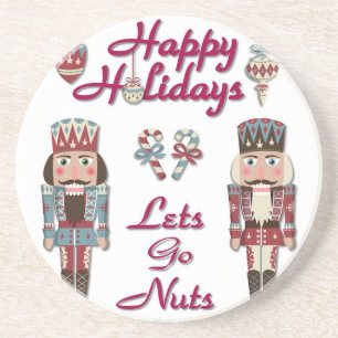 Holiday Nutkraker Lets Go Nuts Zandsteen Onderzetter
