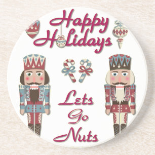 Holiday Nutkraker Lets Go Nuts Zandsteen Onderzetter