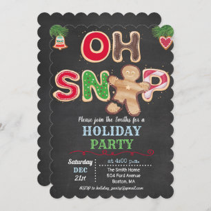 Holiday Oh Snap Gingerbrood Cookie Kaart
