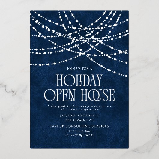 Holiday Open House Invitation (Recto)