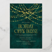 Holiday Open House Invitation Folie Uitnodiging (Voorkant)