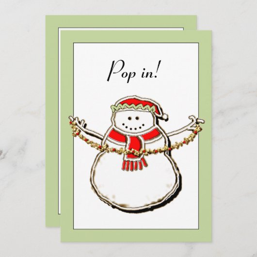 Holiday Open House Kaart (Voorkant / Achterkant)