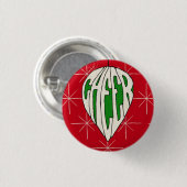 Holiday Ornament Cheer Ronde Button 3,2 Cm (Voorkant /achterkant)