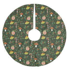 Holiday ornaments Dark Green Tree Skirt Kerstboom Rok
